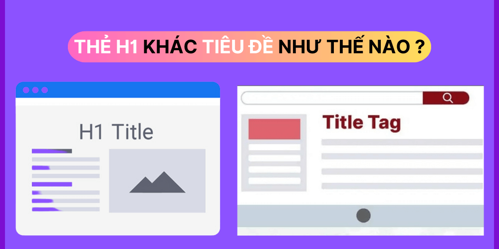 H1 Tag và Tiêu đề khác nhau như thế nào?