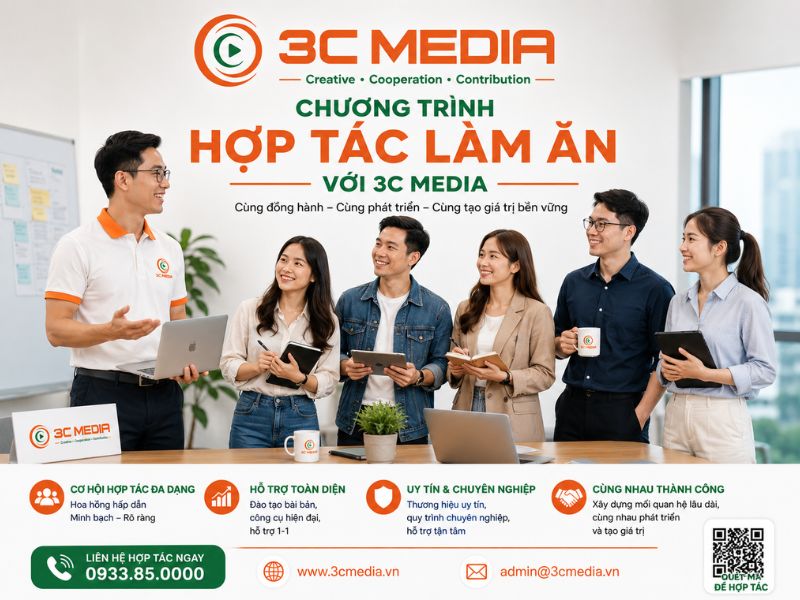 Chương trình hợp tác làm ăn với 3C Media