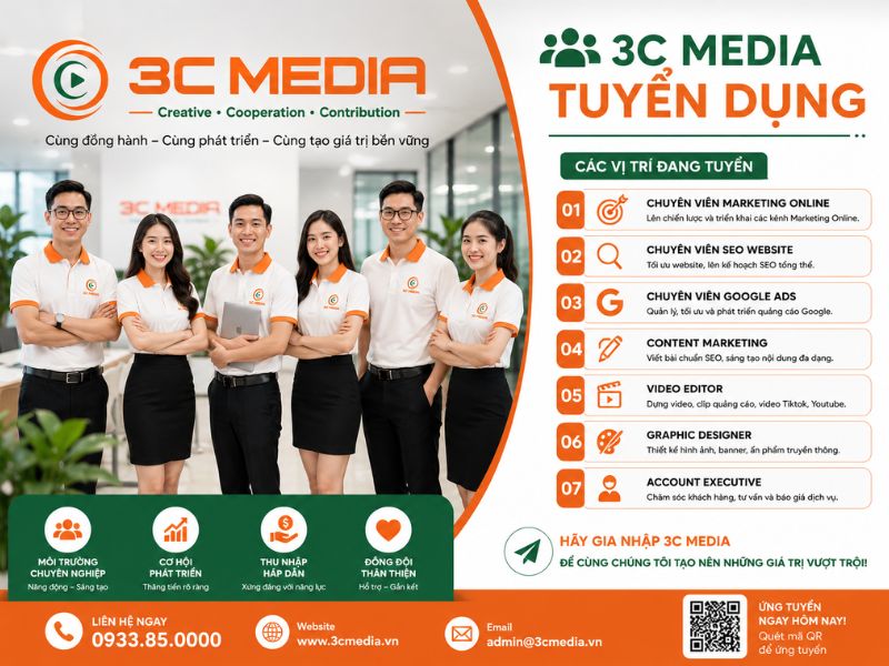 3CMedia Tuyển dụng