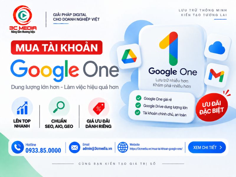 Mua Tài Khoản Google One
