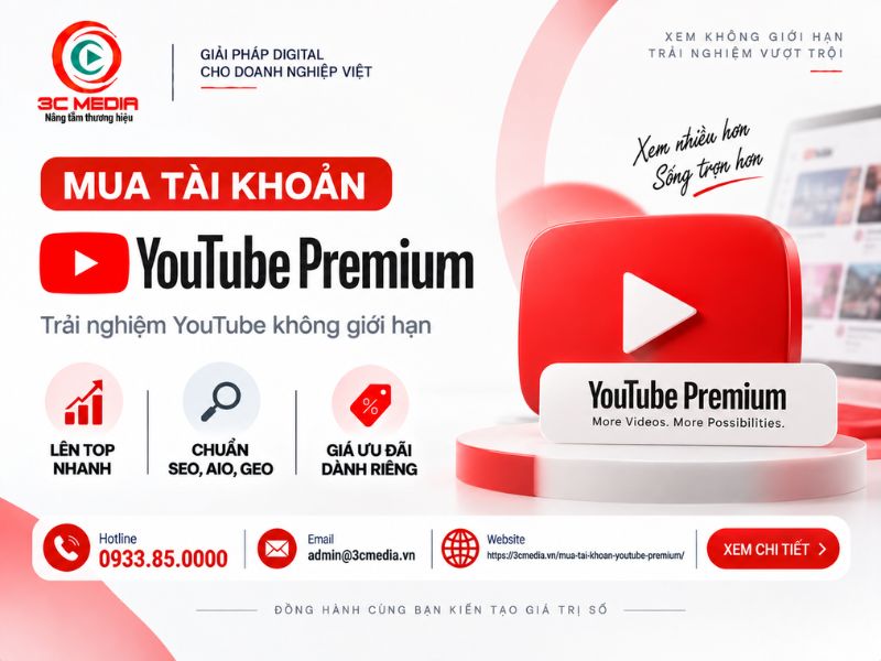 Mua Tài Khoản Youtube Premium
