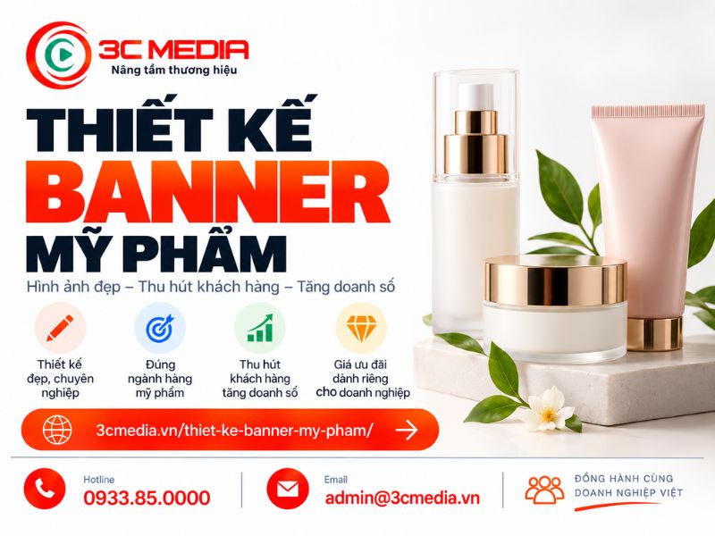 Thiết Kế Banner Mỹ Phẩm 