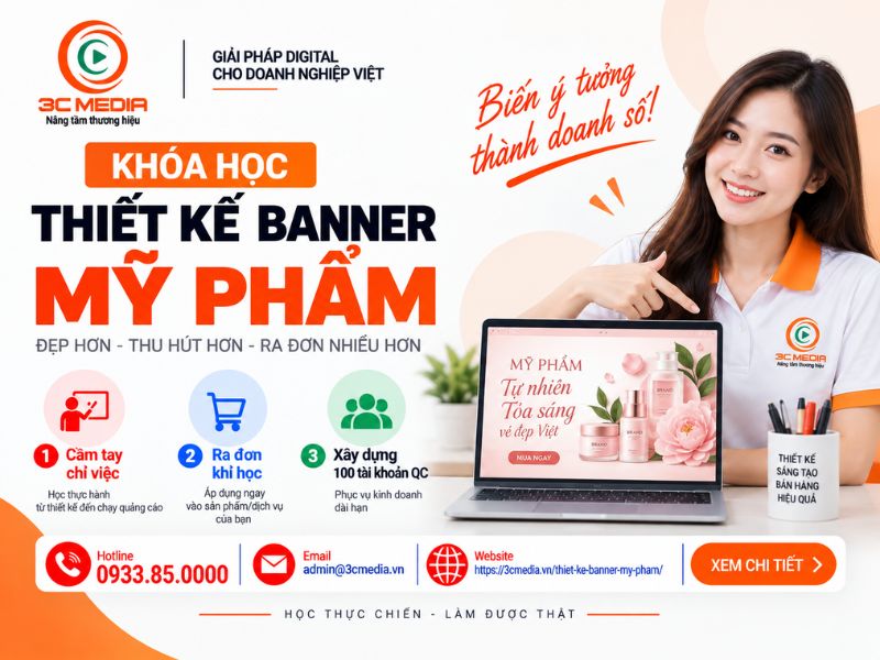 Thiết Kế Banner Mỹ Phẩm