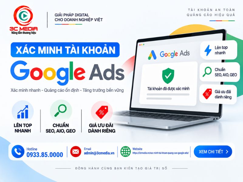 Xác Minh Tài Khoản Google Ads
