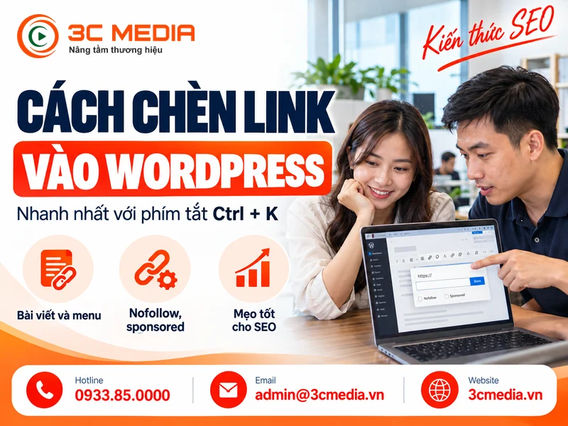 Cách chèn link vào WordPress
