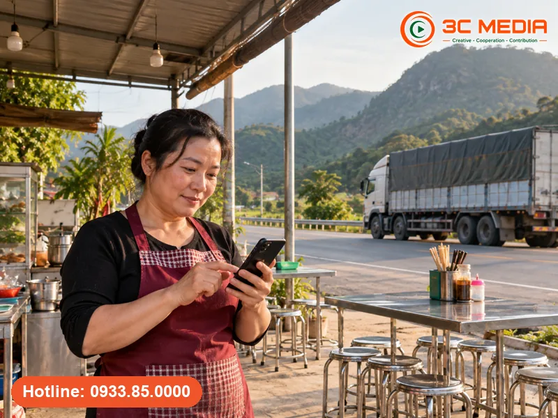 Chủ quán cơm dọc quốc lộ 9 gần Lao Bảo, Quảng Trị cập nhật giờ mở cửa trên Google Maps