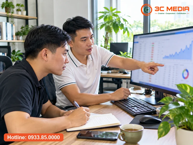 Chuyên viên 3C Media phân tích từ khóa SEO web cho doanh nghiệp Bắc Ninh