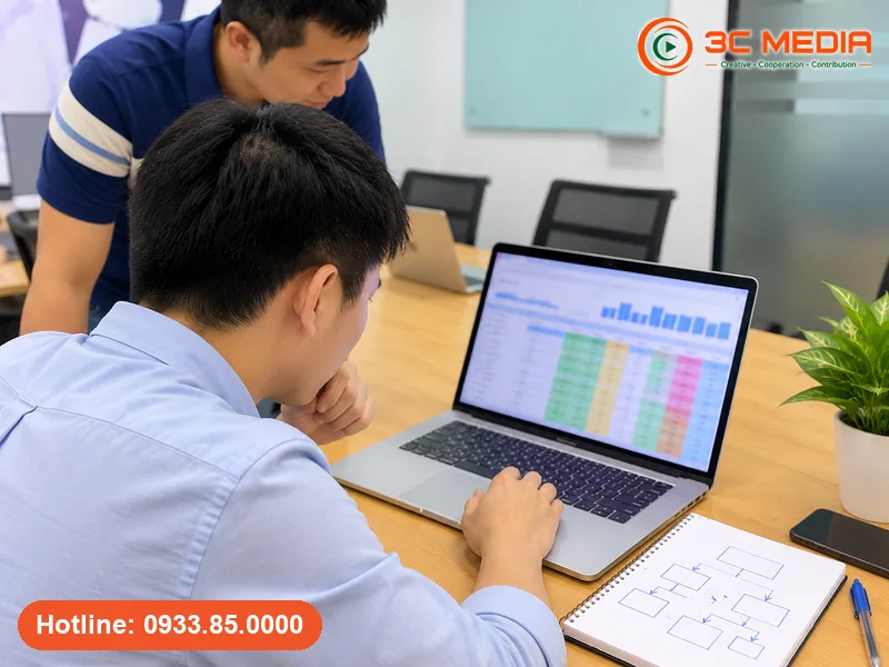 Học viên lọc từ khóa từ Google Keyword Planner