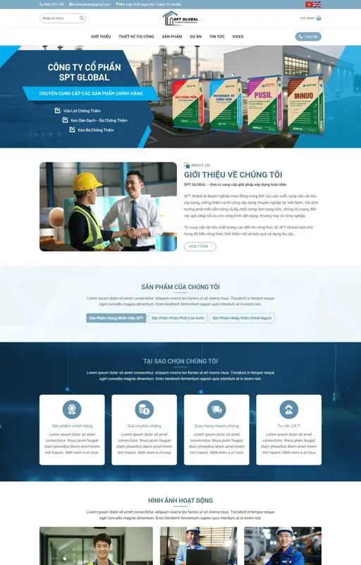 Mẫu web chống thấm 3C Media
