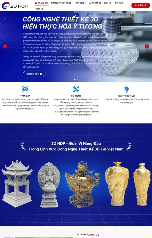 Mẫu web công ty sản xuất 3C Media