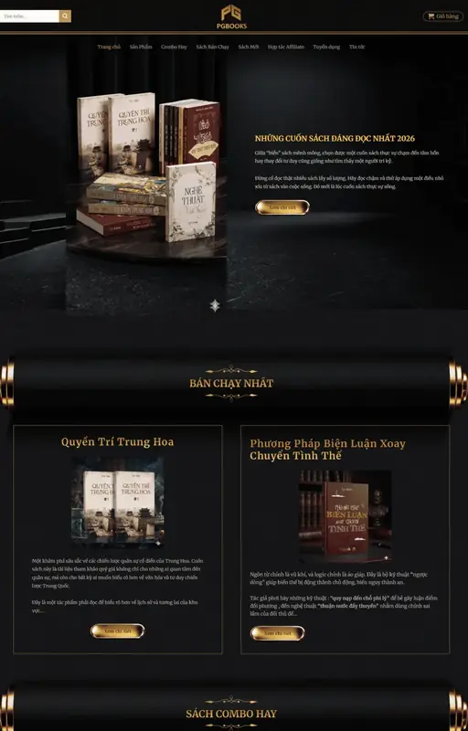 Mẫu web sách 3C Media