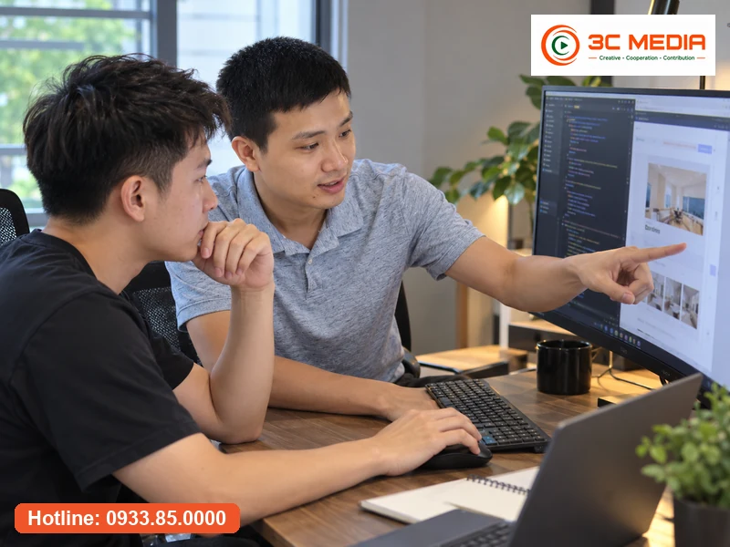 Giảng viên hướng dẫn học viên dùng Claude Code dựng trang web
