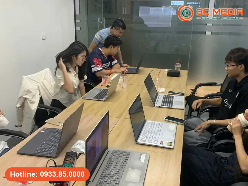 Lớp học thực hành tại 3C Media