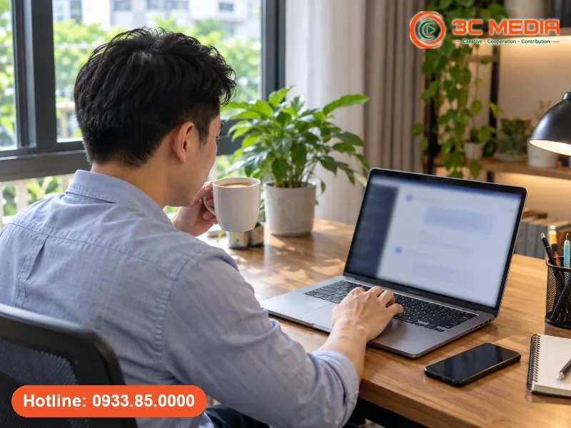 Nhân viên văn phòng dùng tài khoản ChatGPT chính chủ để soạn nội dung