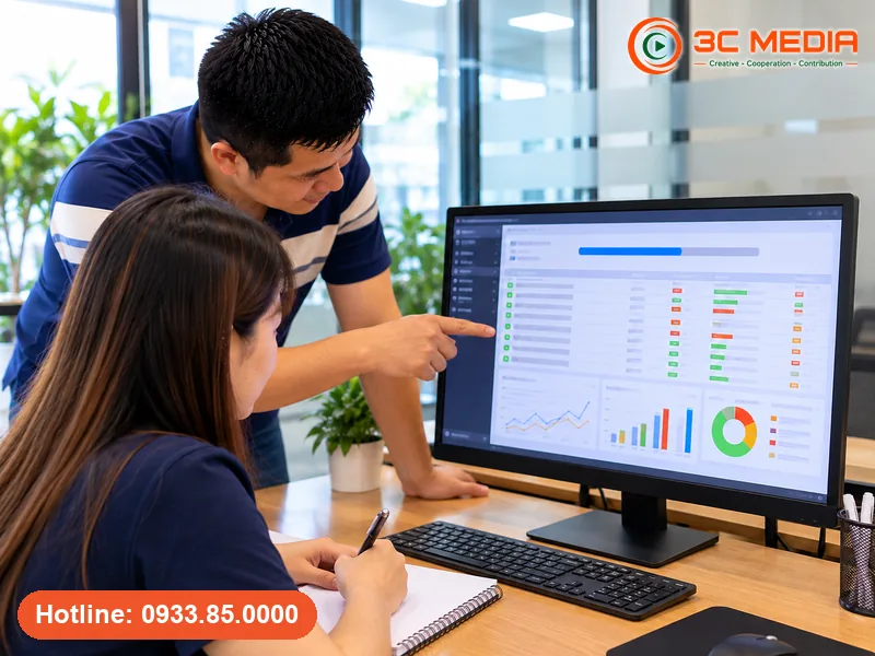 Học viên quét website bằng phần mềm SEO PowerSuite